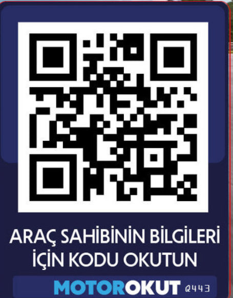 MotorOkut DeepBlue QR Kod Numaramatik YENİ MODEL