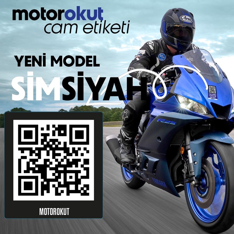 MotorOkut QR SİMSİYAH