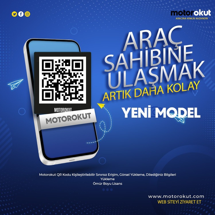 MotorOkut QR SİMSİYAH