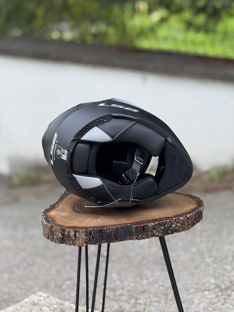 LS2 STORM 2 MAT SİYAH KASK ( SİYAH VİZÖR  )