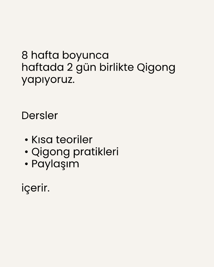 Qigong Pratik ve Prensipleri ile Tanışma