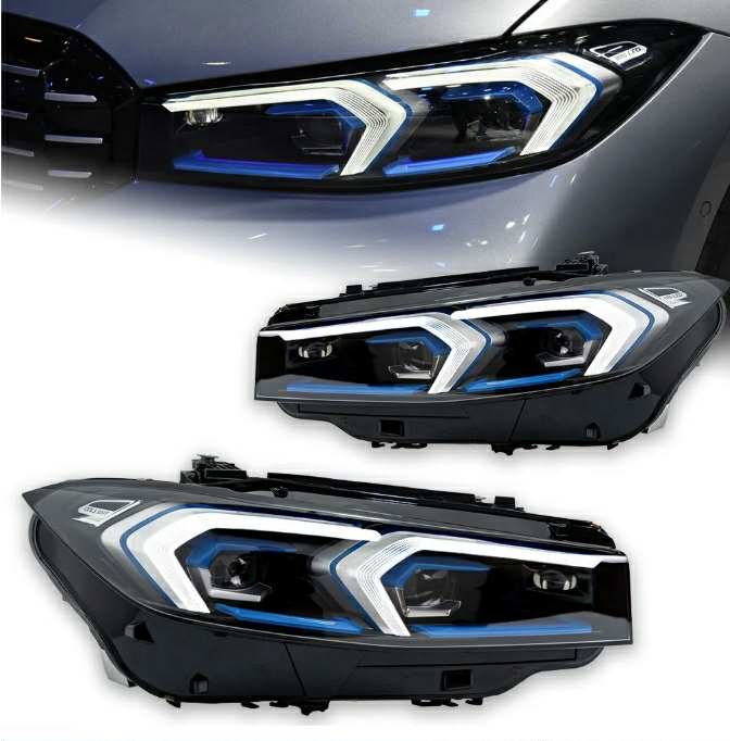 BMW G20 Makyajsız (Pre-LCI) Uyumlu LCI Dönüşüm Far – Blue Accent LED (Tam Takım)