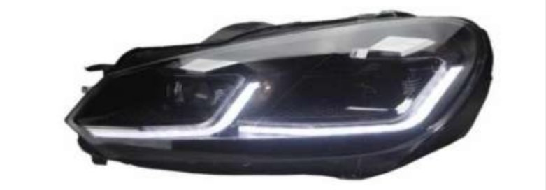 VW Golf 6 Uyumlu 7.5 Dizayn LED Far (Krom İç Tasarım)