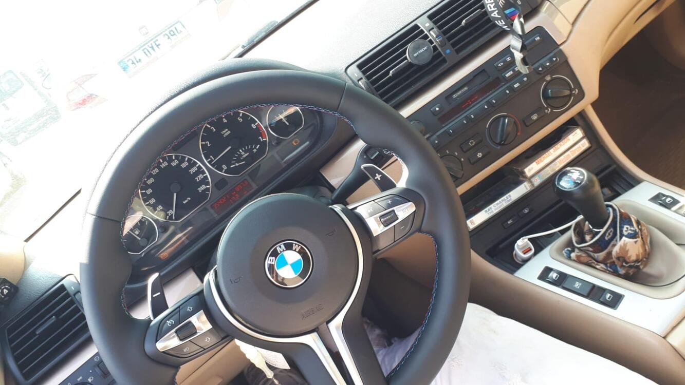 BMW E46 M Tarzı Direksiyon Simidi - Paddle Shiftli