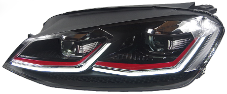 GOLF 7 UYUMLU 7,5 GTI DIZAYN FAR KIRMIZI