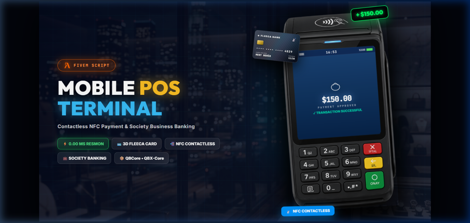 FiveM Advanced Mobile POS Payment Terminal 