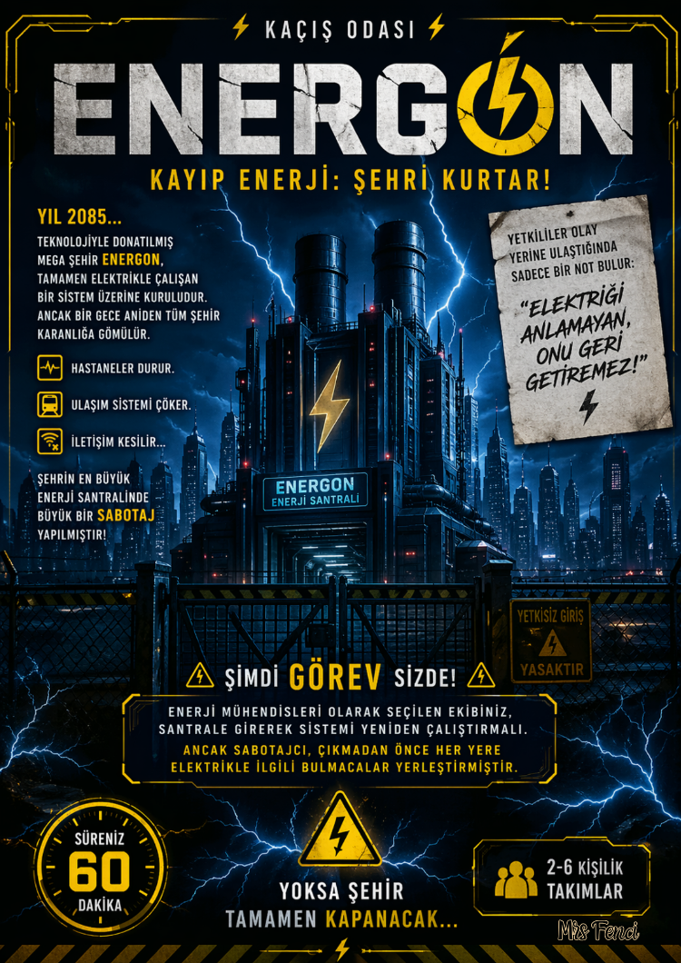 6.SINIF ELEKTRİK ENERGON KAÇIŞ ODASI