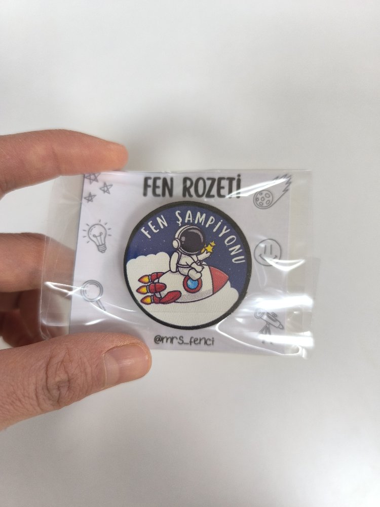 Fen şampiyonu rozet 3.model