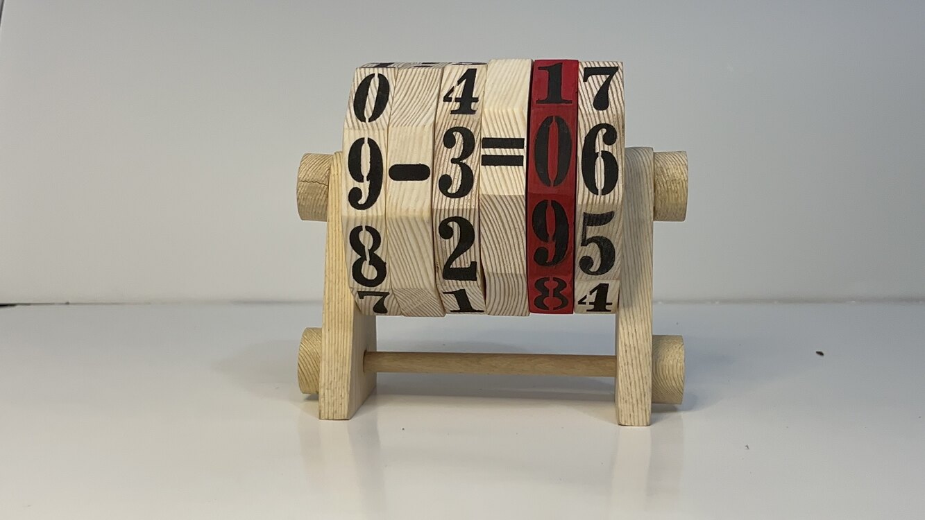 Eğitici Ahşap Matematik Çarkı | 4 İşlem Öğretici Oyuncak