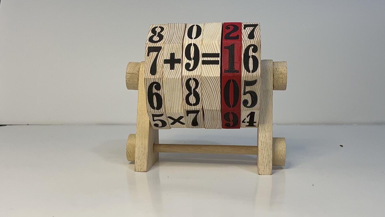 Eğitici Ahşap Matematik Çarkı | 4 İşlem Öğretici Oyuncak