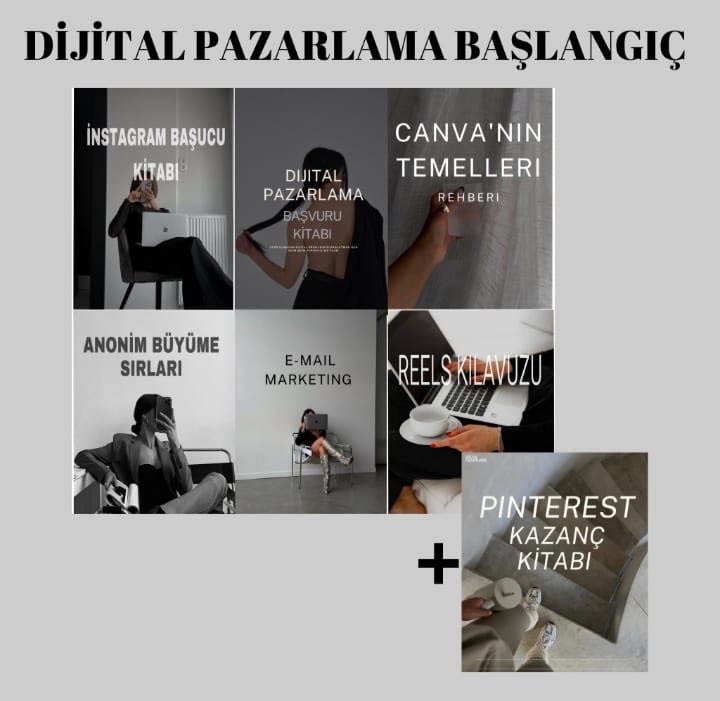 Başlangıc Seti +  Pinterest Kazanç Kitabı