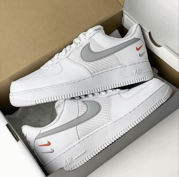 Nike Air Force 1 07 Double Swoosh White Picante