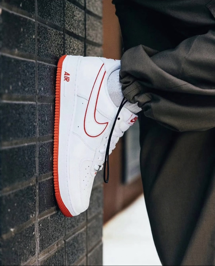 Nike Air Force 1 Low '07 White Picante Red
