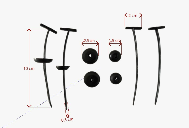 Küçük Tip 1 paket 200 pcs ( 100 set )