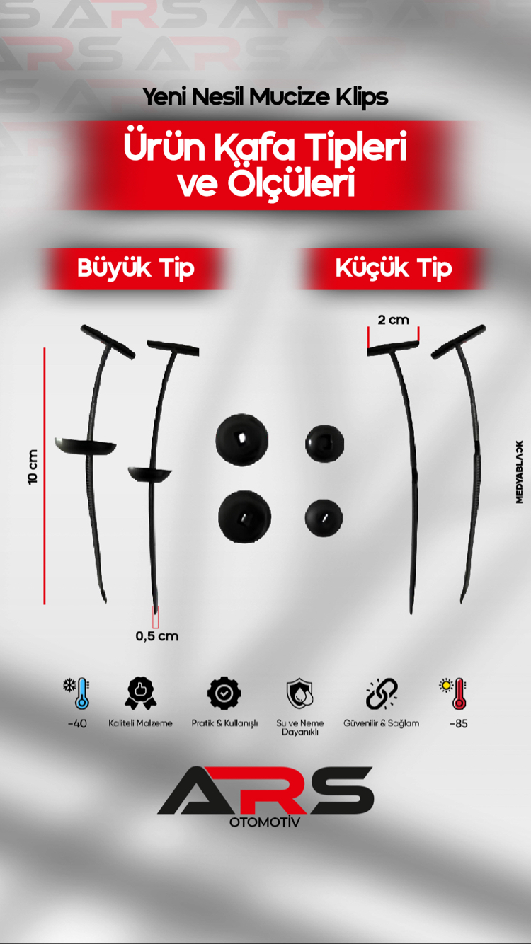 Büyük Tip 1 paket 100 pcs (50 set)