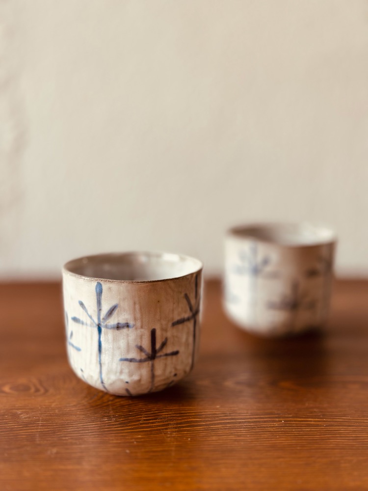 stoneware seramik floral II cup