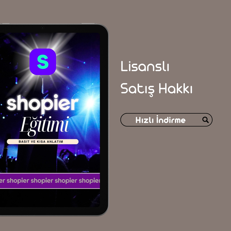 SHOPİER EĞİTİMİ MODÜLÜ