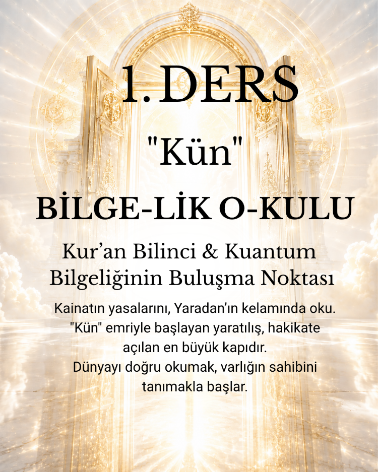 BİLGELİK OKULU 1. DERS