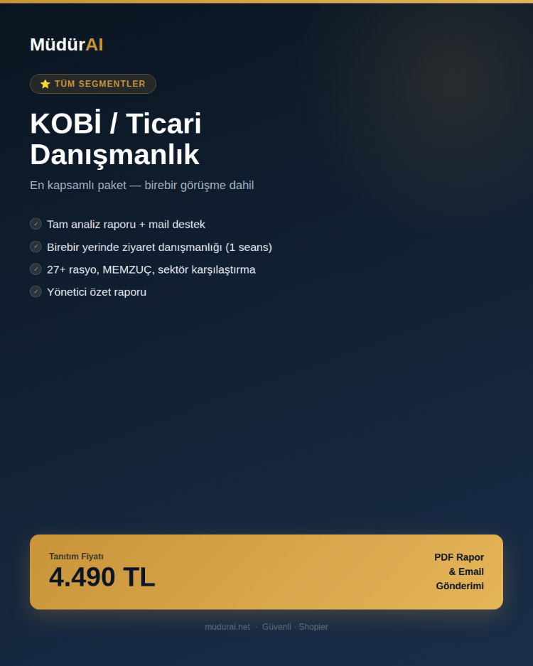 MüdürAI KOBİ / Ticari Danışmanlık