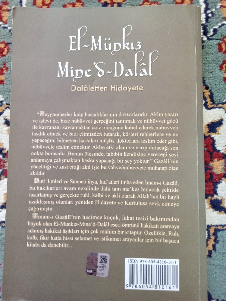 El Munkızu Mine'd Dalal (İmam Gazali)