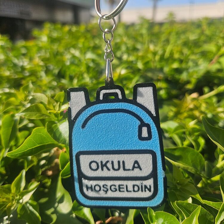 okula hoşgeldin anahtarlık maskot