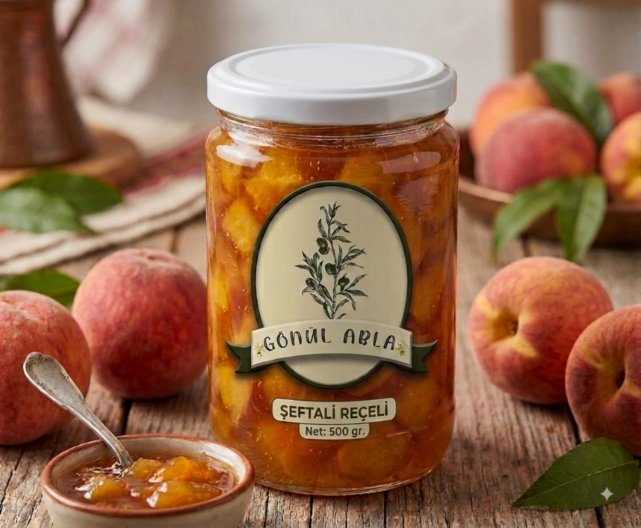 425cc(500gr) ŞEFTALİ REÇELİ