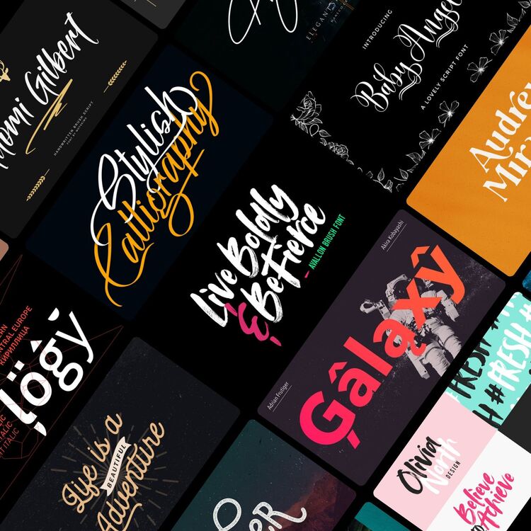 650.000 Font Paketi 40.000 Adet Premium Font