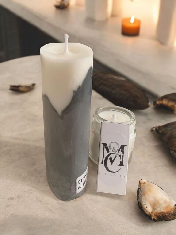 dekoratif beton mum
