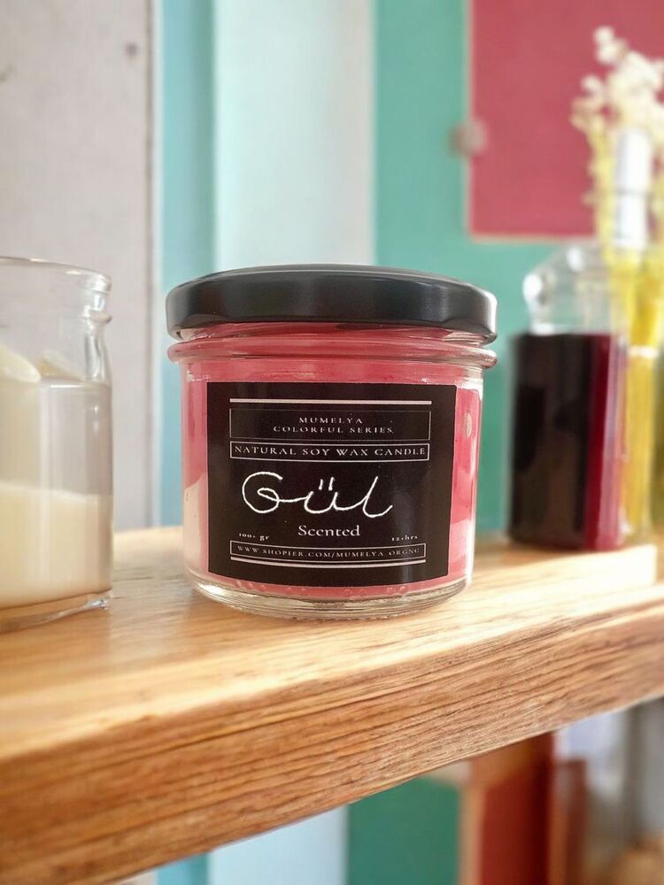 2 li soya mum gül 