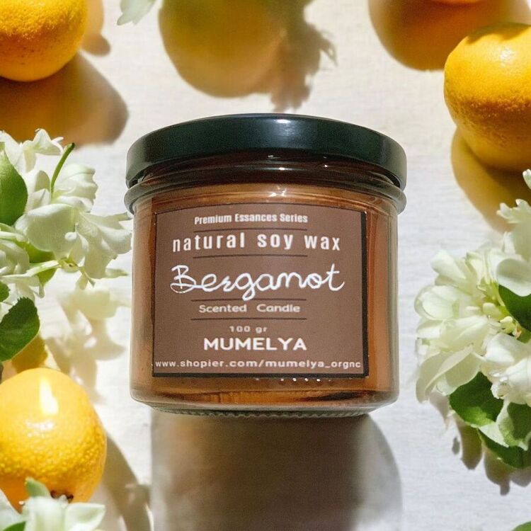bergamot kokulu soya mum