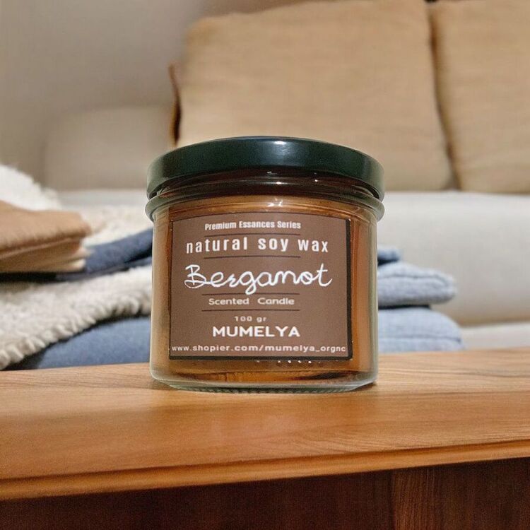 bergamot kokulu soya mum