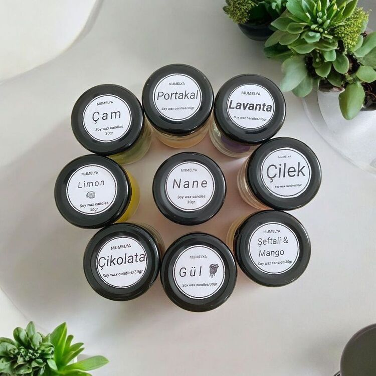 3lü soya mum set