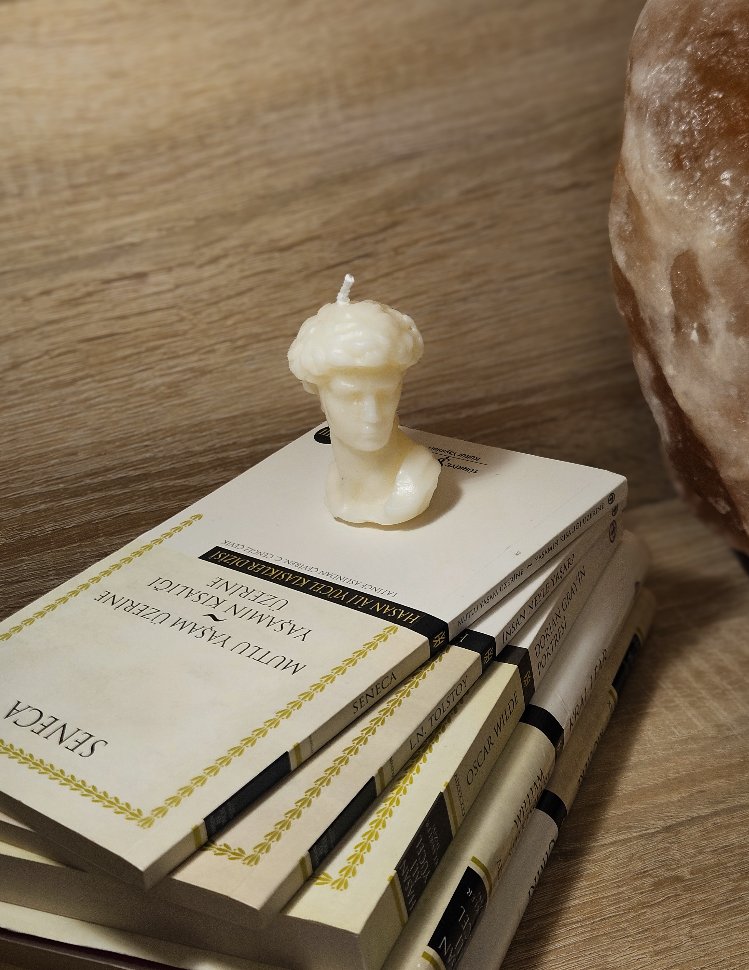 david bust candle