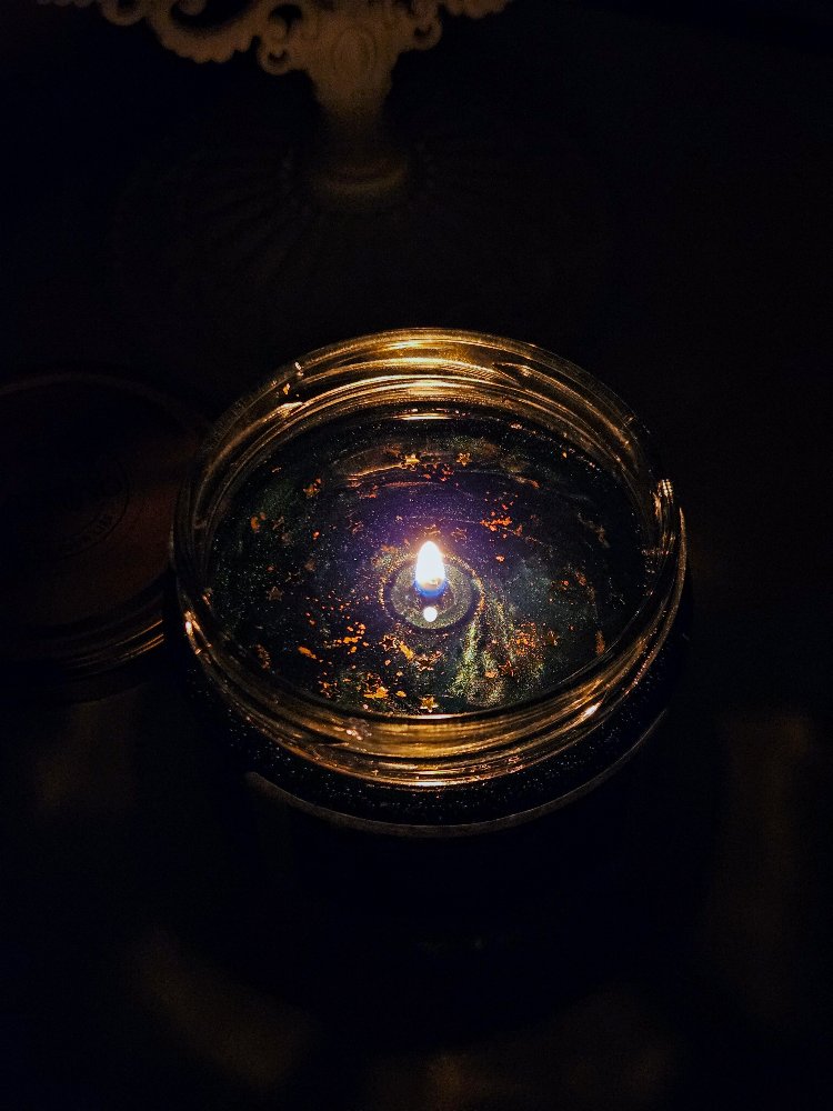starry night candle