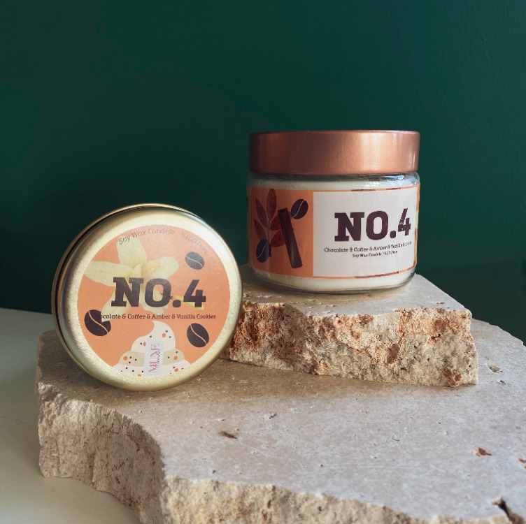 No.4 Chocolate, Coffee, Amber and Cookie Vanilla