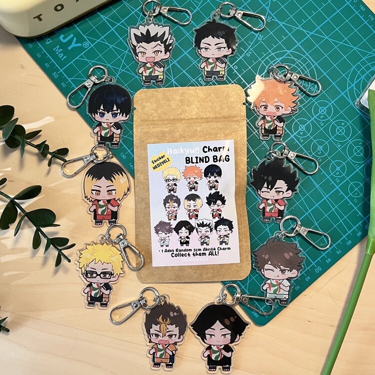 HAIKYU!! CHARM BLIND BAG (Sticker Hediyeli)