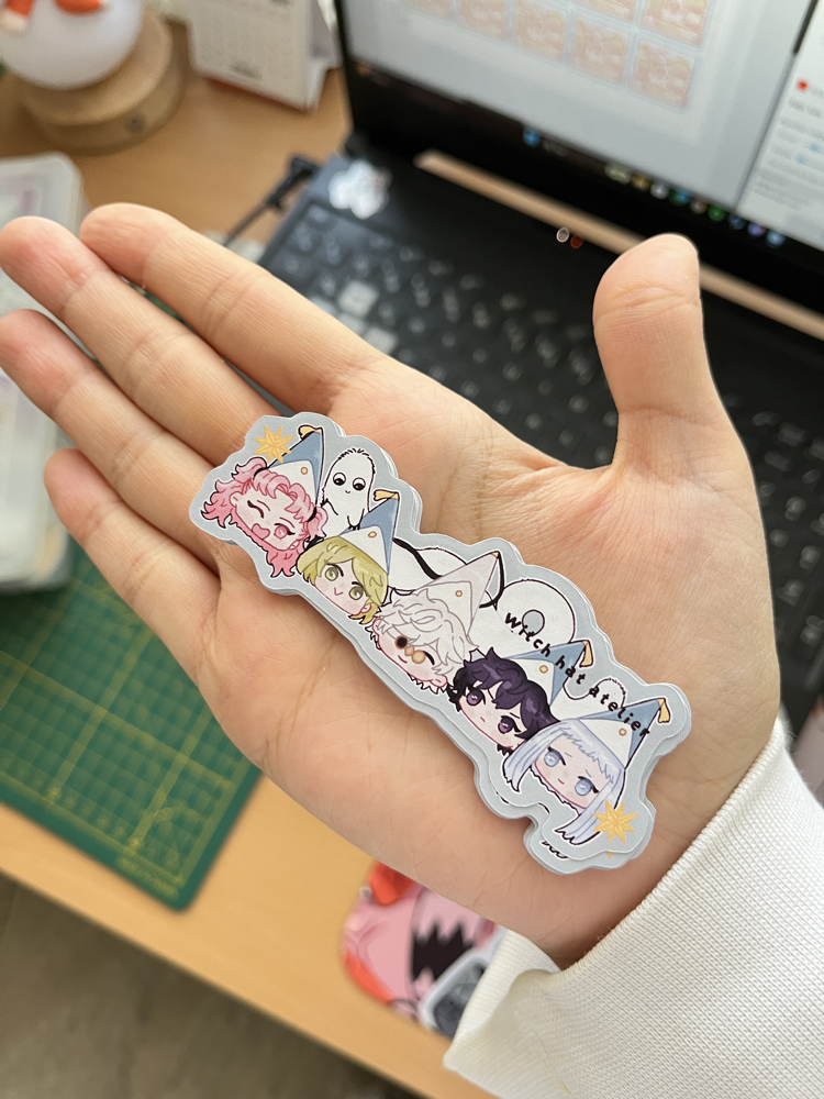 Witch Hat Atelier hologramlı sticker