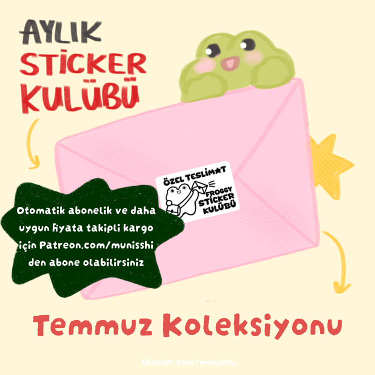 Temmuz Ayı Sticker Kulübü Üyeliği l Sardines 