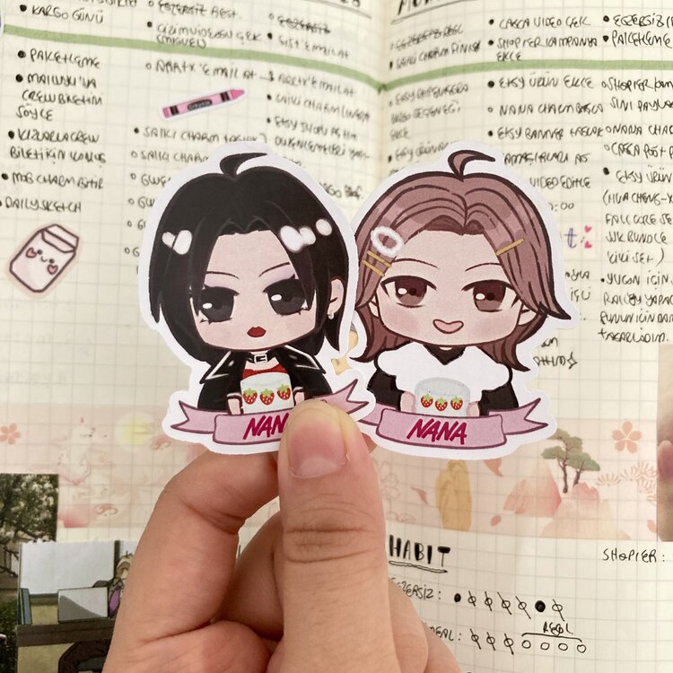 NANA ve HACHİ Chibi Stickerları