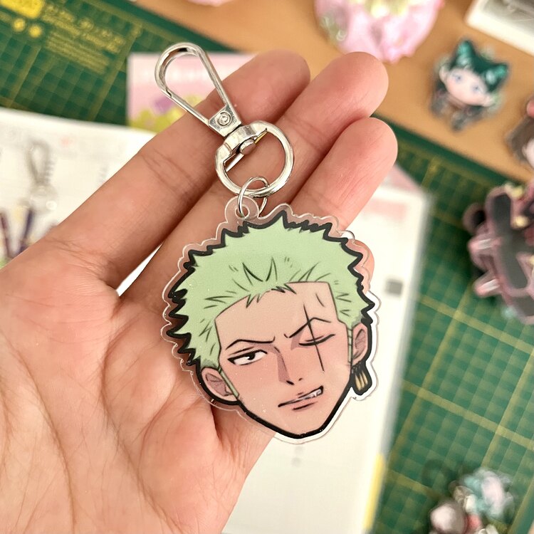 One Piece Charm | Luffy, Zoro ve Zoro Kılıç