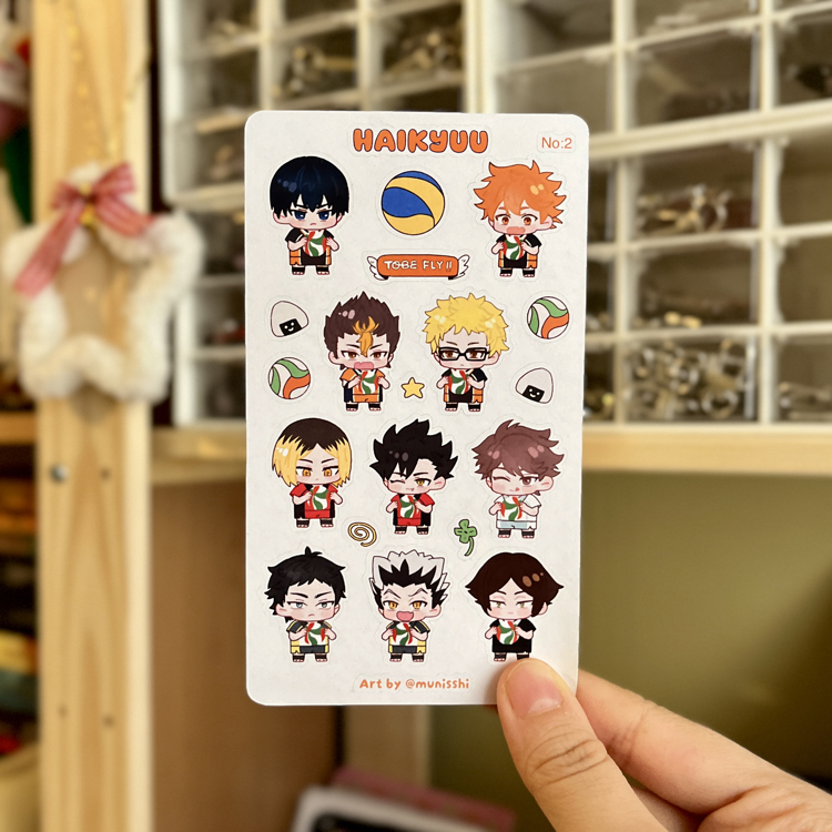 Haikyuu #2 Chibi Body Sticker Sayfası