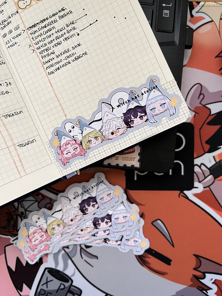 Witch Hat Atelier hologramlı sticker