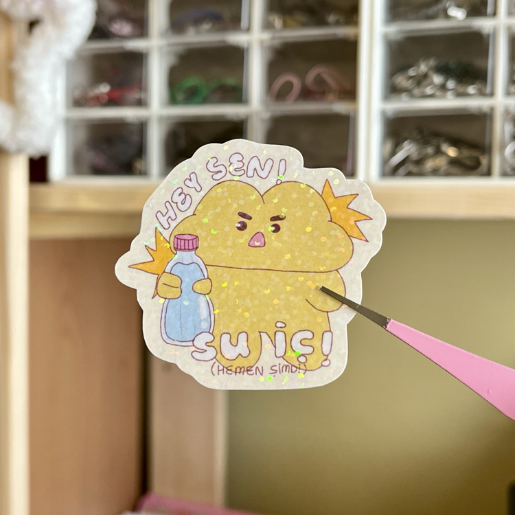 ‘Su iç! Hemen Şimdi!’ hologramlı sticker