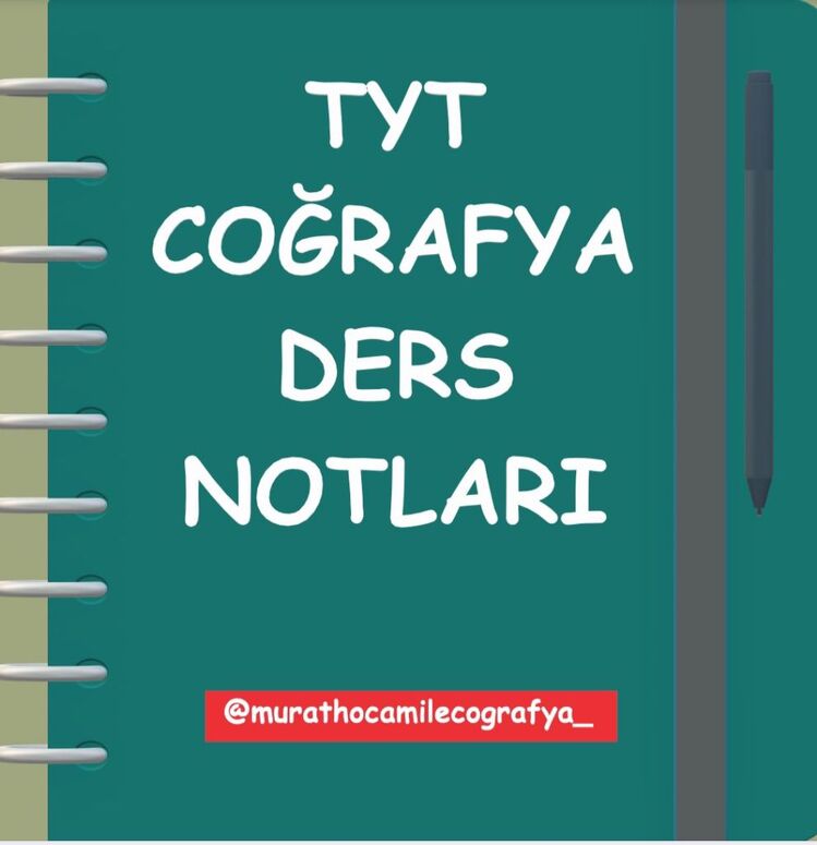 2026 TYT COĞRAFYA PDF VİDEO DERS NOTLAR KİTAP OLARAK GELMEZ! (mailden gönderilir)