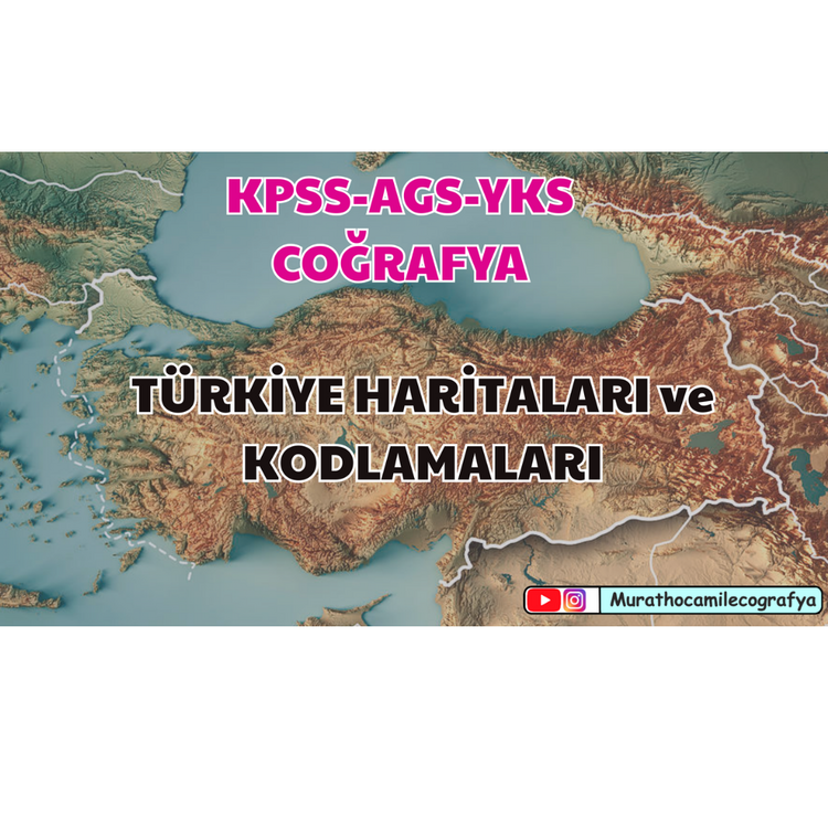 KPSS-AGS-YKS TÜRKİYE HARİTALARI ve KODLAMA PDF'İ KİTAP OLARAK GELMEZ! (mail ile gönderilir)