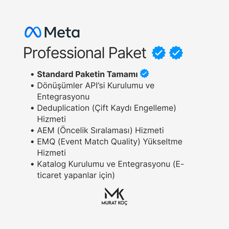 Meta Reklam Altyapısı Kurulum Paketi
