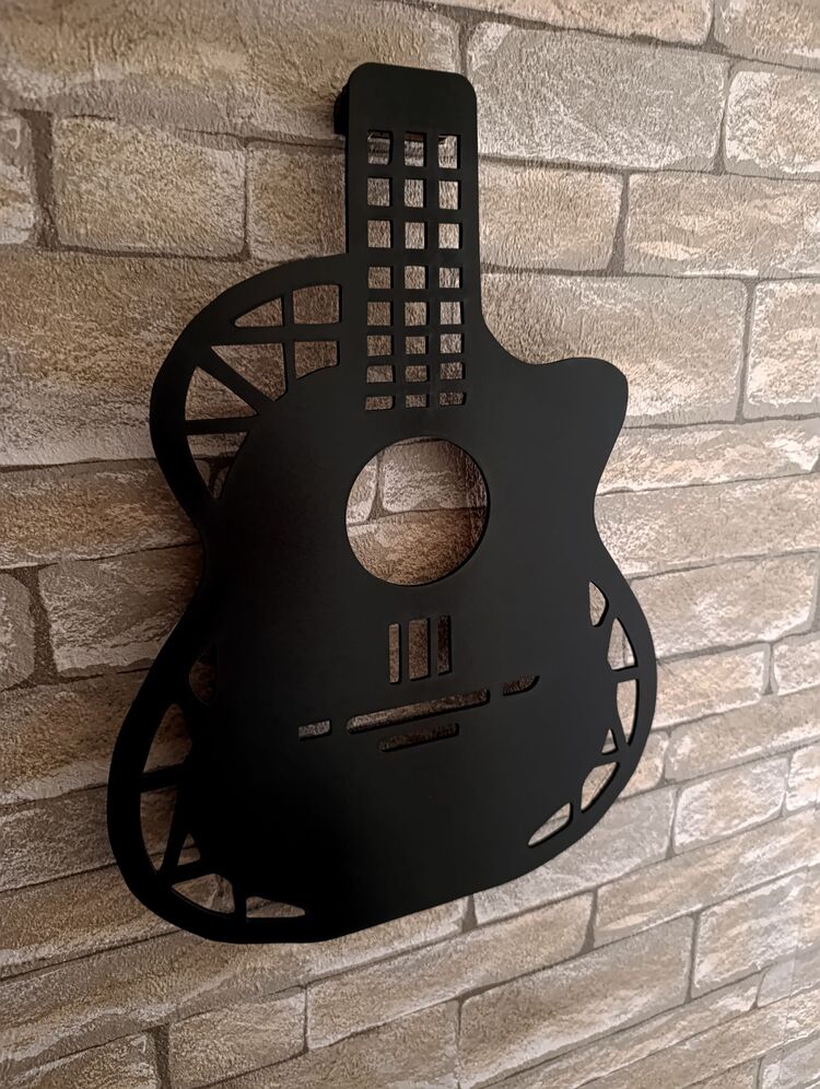 Işıklı Gitar Duvar Dekorasyonu -130