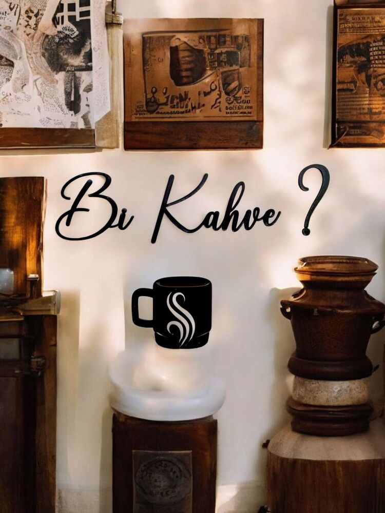Bi Kahve? Ahşap Duvar Dekorasyonu -135