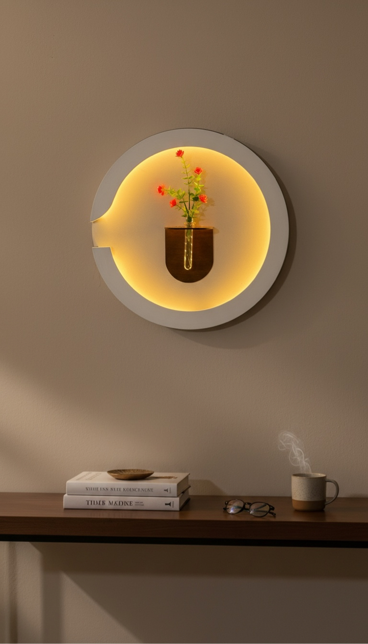 Luna Duvar Dekorasyonu,Işıklı Duvar Dekorasyonu 