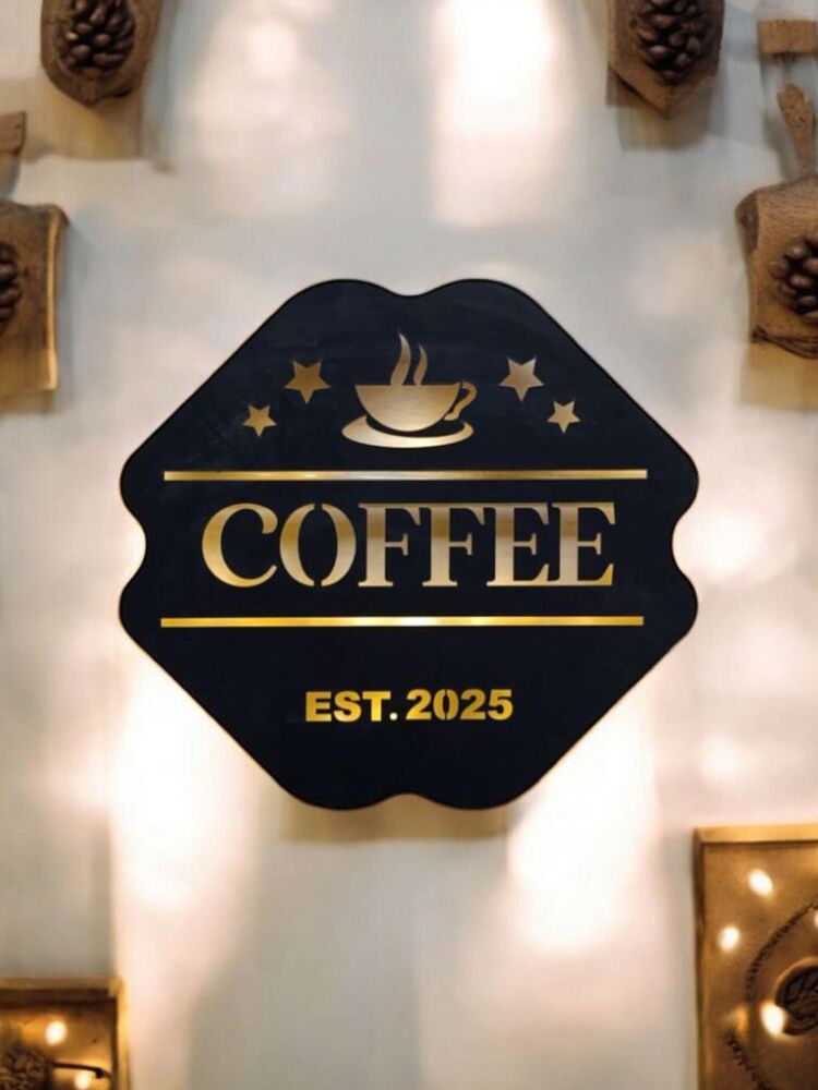 Coffee Yazılı Işıklı Tablo -129